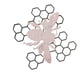 thumbnail image 4 of Abeja Colmena Jardín Decoración Hierro Siluetas árbol Plug-in Ornamento Hogar Arte Decoración Rosa, 4 of 5