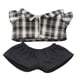 thumbnail image 2 of Ropa Para Muñecas, Regalo Bonito Para Niñas, DIY Para Muñecas, Juguete Para Muñeco Colgante, Niños De 5 A 7 Años, 8 A 10 Años, Rejilla Negra Y Negro, 2 of 3