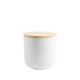 thumbnail image 2 of Pack 2 Contenedores Cerámica Tapa Madera S Blanco Simplit blanco, 2 of 5