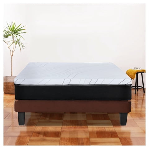 Latam Home - Cama Zen Best Full Colchon Pro Tela Velvet Chocolate