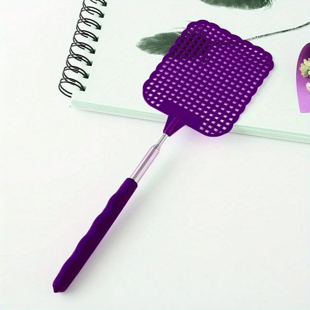 1pc, Creative Retractable Plastic Fly Swatter, Summer Mosquito Swatter, Home Daily Use Fly Killer Artifact, Summer Essentials, Beach, Travel Accessories