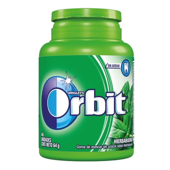 Chicle Sin Azúcar Sabor Hierbabuena, 46 Un