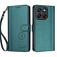 thumbnail image 3 of Funda Cartera Trébol para Motorola Moto G77 con Ranuras Tarjetas y Carga Inalámbrica Verde oscuro, 3 of 6