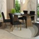 thumbnail image 1 of Juego de Comedor Madesa Ruby con 4 Sillas Marrón/Negro/Oxford, 1 of 10