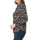 thumbnail image 4 of INSPIRE CHIC Camisa de Mujer con Botones, Manga Larga, Cuello en Punta, Estampado Floral Ditsy, Talla XL, Negro-Rosa Floral, 4 of 8