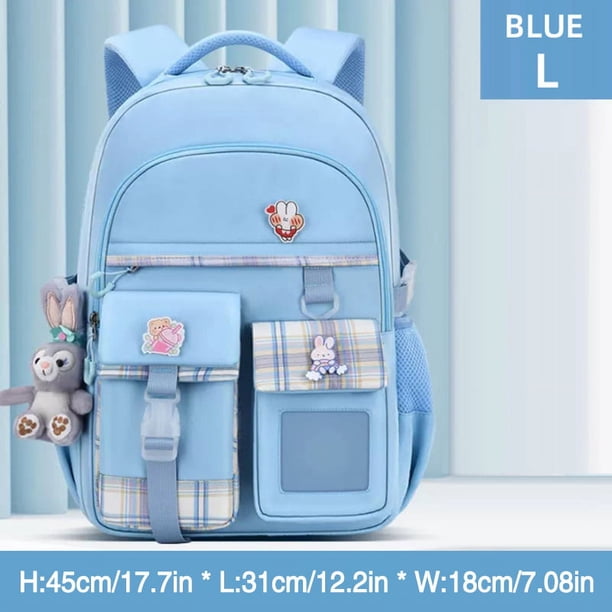 Get Your Little Girl Ready for School with Our Ultra-Light Ridge Backpack - Spacious and Easy to Open!