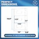 thumbnail image 4 of Soporte para guantera, montaje en pared, almacenamiento estándar triple, 4 of 8
