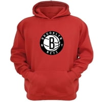 Genérico - Polerón Canguro Brooklyn Nets Rojo Talla Xl Unisex