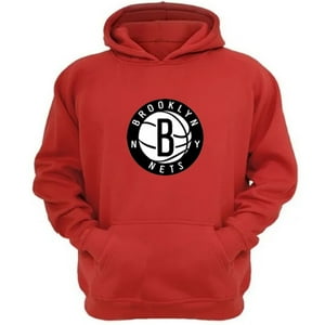 Genérico - Polerón Canguro Brooklyn Nets Rojo Talla Xs Unisex
