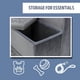 thumbnail image 5 of Escaleras para perros TRIXIE Velour de 4 peldaños para camas y sofás, color gris, 5 of 8
