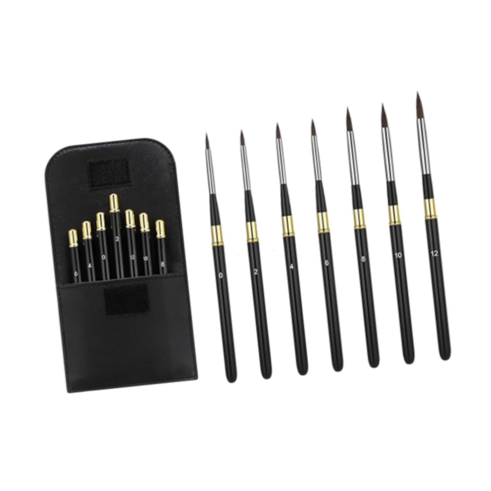 Bothyi - 7 Pinceles De Acuarela De Viaje, Pinceles De Pintura Para Artistas Para Pintura Acrílica