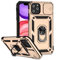 Estuche Gangxun Para Iphone 11 Pro Max, Soporte Giratorio 360°, Estilo Mecánico Y Magnético
