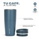 thumbnail image 5 of Vaso Mug Térmico Agua Café Termicup 590 ml Acero Inox Lhotse azul marino, 5 of 8