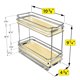 thumbnail image 5 of Rack de especias LYNK PROFESSIONAL 11 cm Madera/Cromo 2 niveles, 5 of 9