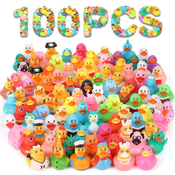 Rubber Ducks Dmsky Jeep, paquete de 100 unidades para regalos de fiesta para niños