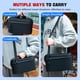thumbnail image 3 of Bolsa de almacenamiento portátil dividida para Switch 2, estuche de viaje de carcasa dura con gran capacidad, capas desmontables y correa ajustable, compatible con consola/dock/accesorios, 3 of 9