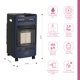 thumbnail image 2 of Estufa a Gas Interior 5 Kg 2,8 Kw VARME  Blue, 2 of 9