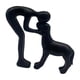 thumbnail image 3 of Figura De Humano Y Perro, Para Amantes De Las Mascotas, Estante Para Ventana, Estatua De Resina Para Cumplea?os, Hombre Y Perro, Color Negro, 3 of 5