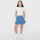 thumbnail image 4 of Falda Niña Tableada Denim Sporty Azul Medio Corona, 4 of 5