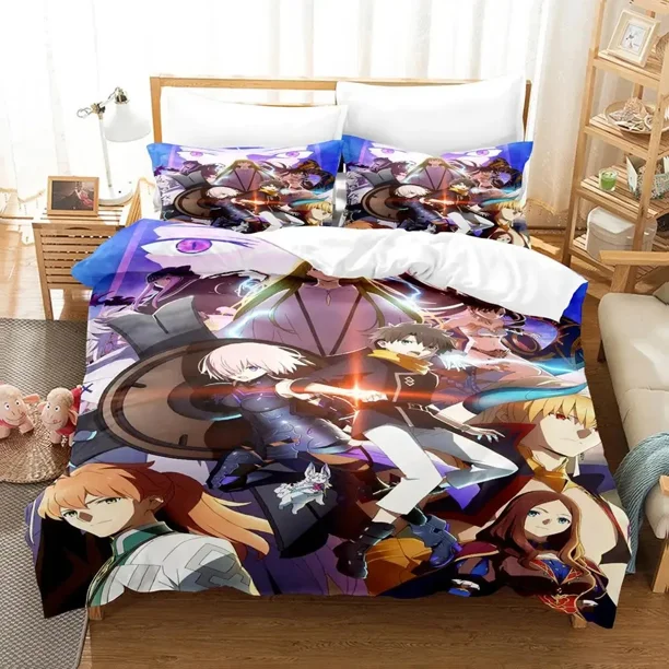 Fate Grand Order Bedding Set Duvet Cover Bed Set Quilt Cover Pillowcase Comforter Boys Adult Bedding Set Bed Sheets
