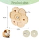 thumbnail image 2 of Juguete molar para chinchillas, conejos, masticable, giratorio, rueda de ejercicio colgante para ardillas, conejos, ratones y flores., 2 of 5