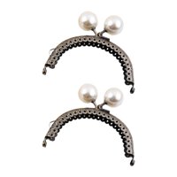 Magideal - Marco De Cierre De Bolso De 2 Piezas, Marco De Cierre De Beso, Lazo De Repuesto Resistente, Cabezal De Encaje Para Telas, Costura De Bolsos, Confecció 85 Cm