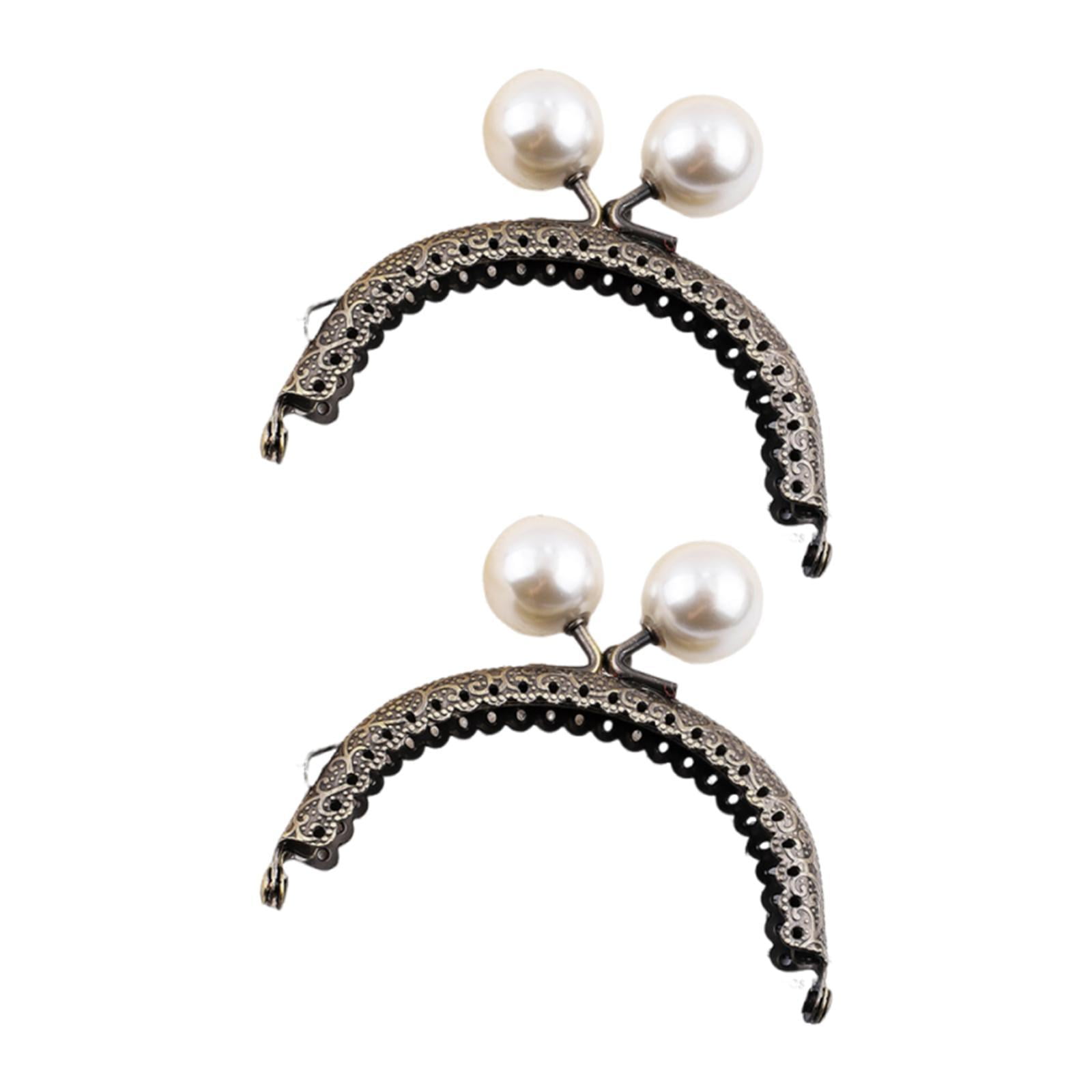 Magideal - Marco De Cierre De Bolso De 2 Piezas, Marco De Cierre De Beso, Lazo De Repuesto Resistente, Cabezal De Encaje Para Telas, Costura De Bolsos, Confecció 85 Cm