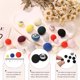 thumbnail image 4 of Uxcell 10pcs 16L Botón Cubierto de Tela de Tela 10mm 3/8" Vástago de Metal Botones Redondos de Costura DIY Botón de Reemplazo para Coser Ropa Trajes Abrigos Blusas Suéteres, Negro, 4 of 7