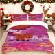 thumbnail image 1 of Little Fox Illustration Printed Duvet Cover Set Themed Printed Bedding Set 1 Duvet Cover + 2 Pillowcases 100% Polyester Wear-Resistant and Wrinkle-Resistant Ski, 1 of 1