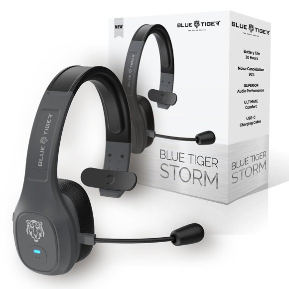 Auriculares Bluetooth Trucker Blue Tiger Storm Grey Premium