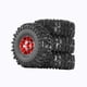 thumbnail image 4 of 4pcs 1/18 1/24 Neumáticos Rc Neumáticos De Rally De Agarre Para Scx24 Fcx24 Camiones De Automóviles Rojos, 4 of 5