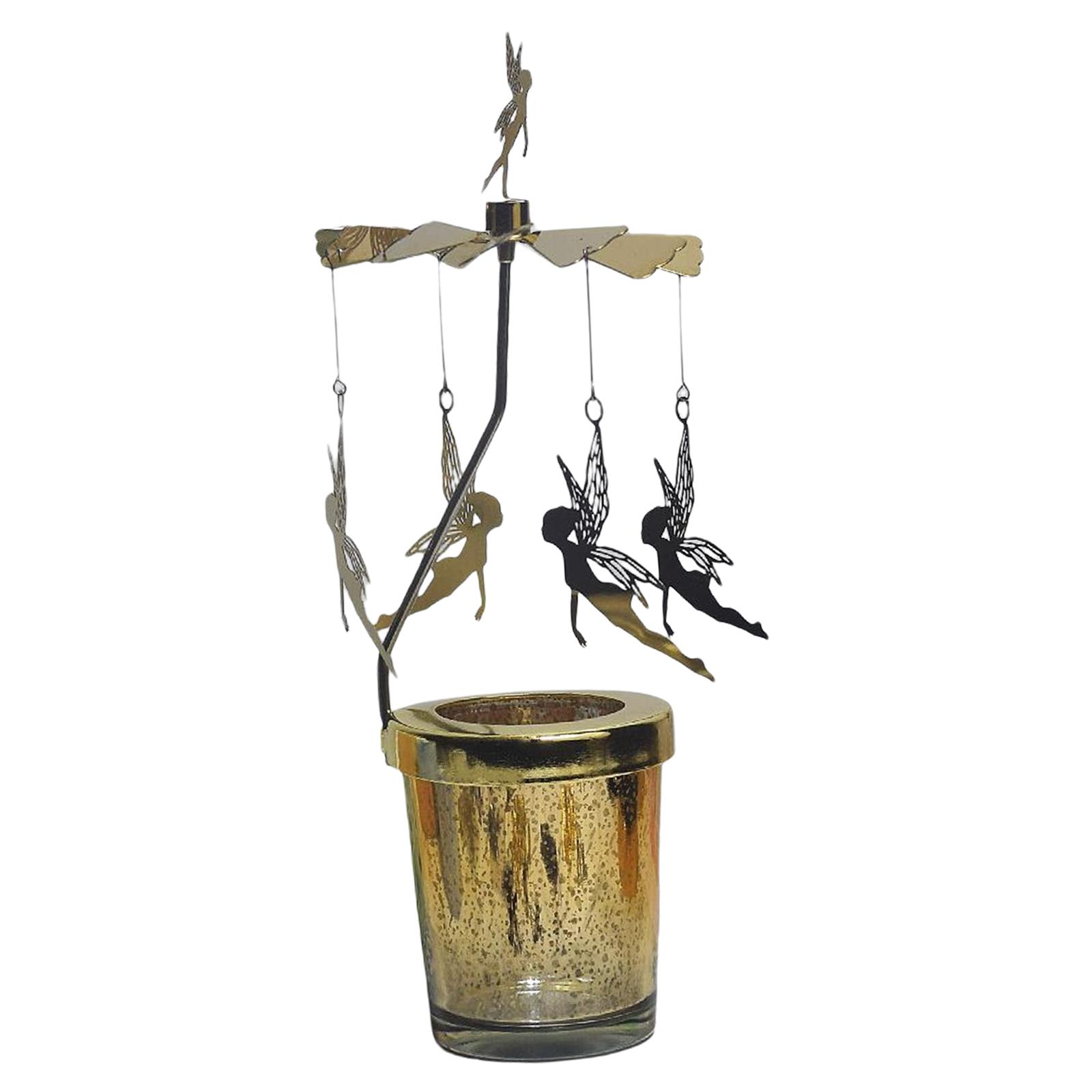 Bothyi - Portavelas Giratorio Portavelas De Té Candelabro Giratorio Para Hada Navideña