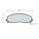 thumbnail image 2 of Pastillas Freno para auto Dodge Grand Caravan 2008-2020 Delantero, 2 of 3