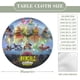 thumbnail image 2 of Invencible theme Fitted Round Tablecloths Elastic Edged Table Covers Waterproof Table Cloth For Kitchen Holiday Party Tables Decor 150cm, 2 of 6