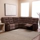 thumbnail image 4 of Sofá Seccional Reclinable Malibu Tela Café, 4 of 10