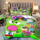 thumbnail image 1 of New Designer Big-Eyed Frog Bedding Set,Sanrio Keroppi Quilt Cover Boys Girls Children Adults King Gift Bed Sheets, 1 of 5