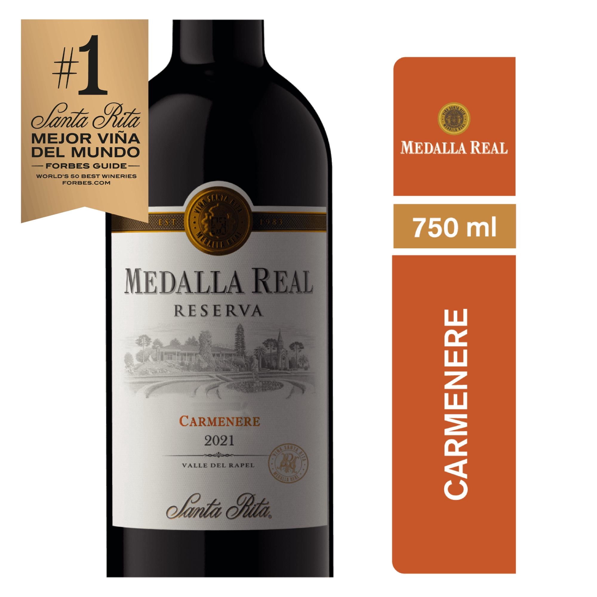 Vino Tinto Carmenere Reserva 13° Botella 750 ml Medalla Real