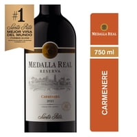 Vino Tinto Carmenere Reserva 13° Botella 750 Ml Medalla Real