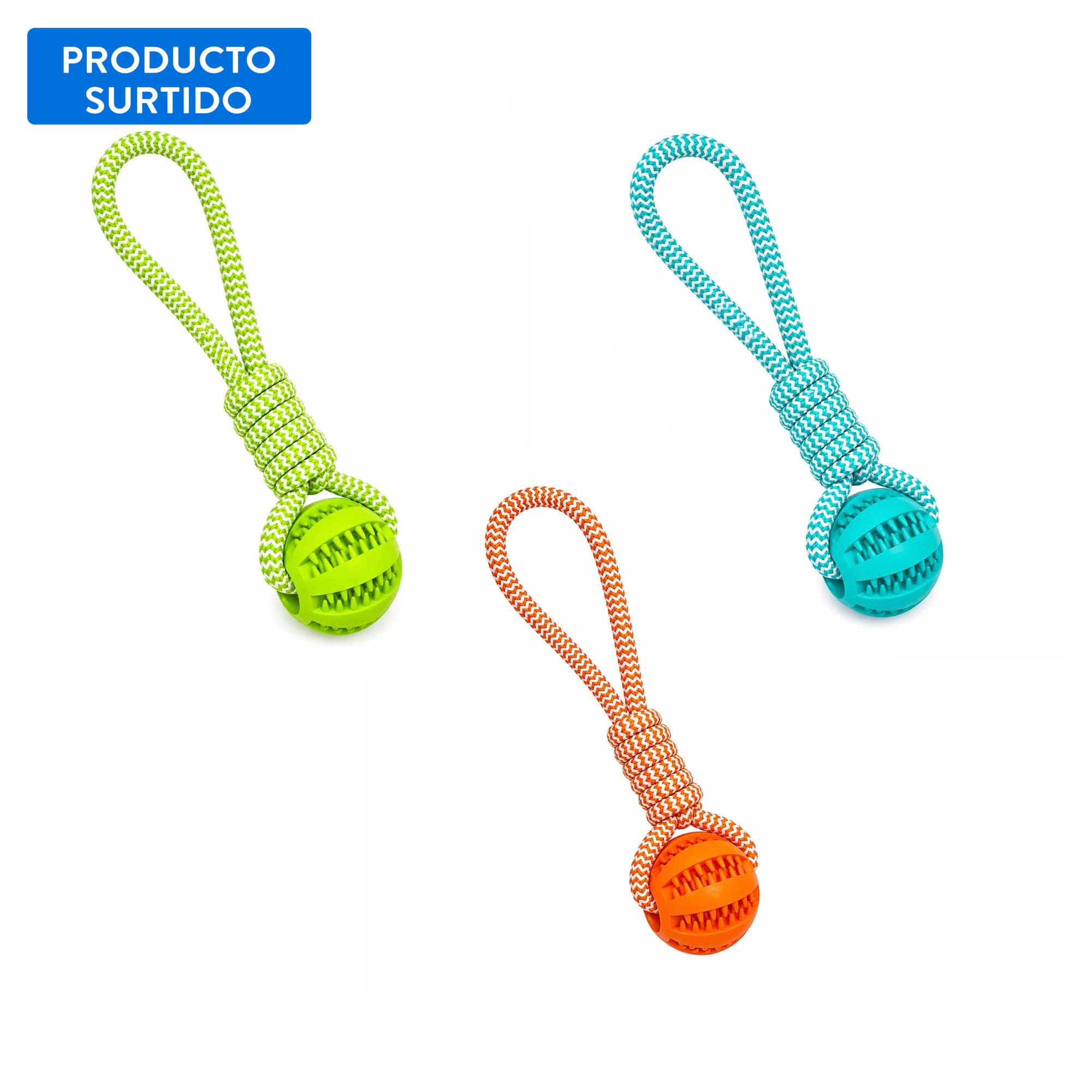 Juguete Para Perro Pelota Tenis Cuerda 1 Un Buddy Pet