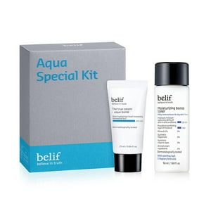 Set Aqua Bomb Belif Crema Facial Ab 25Ml + Tónico Mb 50Ml Blanco