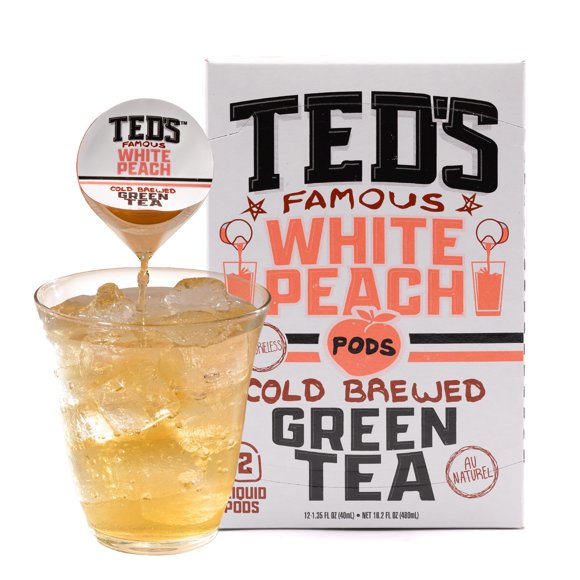 Pods líquidos de té Java House Té verde con durazno blanco 12 unidades
