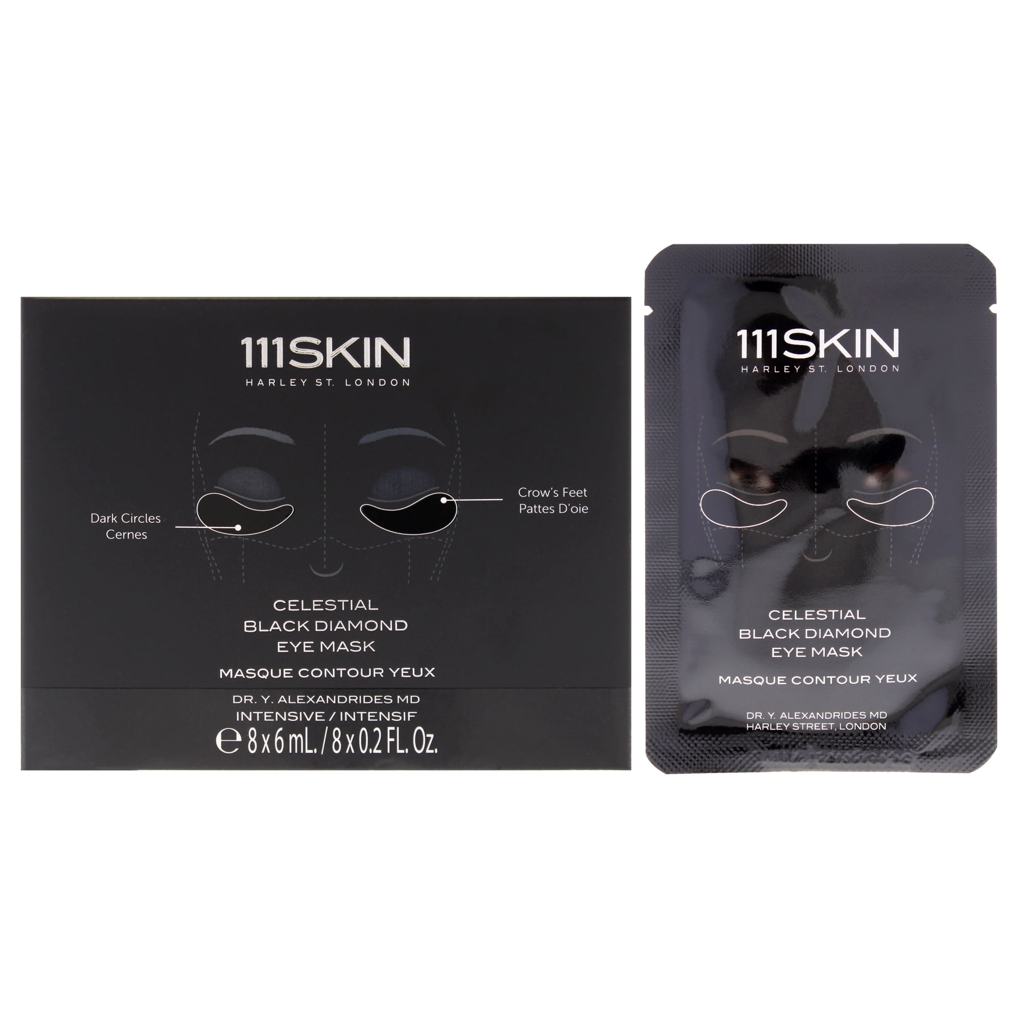 Máscara Para Ojos 111skin Celestial Black Diamond 8 Piezas Unisex