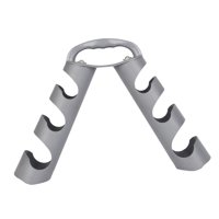 Magideal - Estante Portátil Para Mancuernas, Equipo Deportivo, Soporte De Almacenamiento De Mano, Soporte De Torre De 3 Capas, Organizador De Gimnasio En