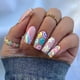 thumbnail image 1 of French Medium Square Press On Nails,Squoval Fake Nails With Cute Designs,Glossy False Nails For Women And Girls,24 Pcs, 1 of 2