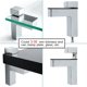 thumbnail image 3 of Soportes flotantes para estantes AWEN ajustables para madera y vidrio x4, 3 of 6
