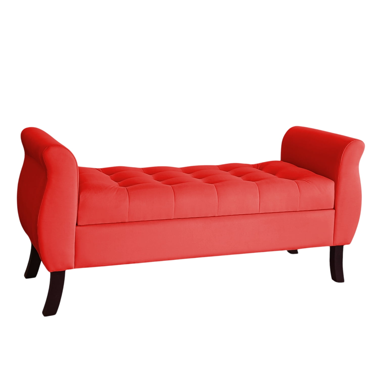 Genérico - Banqueta Baul Atenas Color Rojo