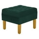 thumbnail image 4 of Sofa Retro 3c + 2 Pouf Felpa 01 Verde Botella, 4 of 6