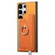 thumbnail image 5 of Funda Magnética para Samsung Galaxy S23 Ultra con Billetera y Anillo, Protector Resistente Orange, 5 of 6