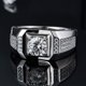 thumbnail image 3 of Anillos de Compromiso de Moissanita para Hombre 1 Uds Color D Claridad VVS1 Anillos de Diamante de Plata Esterlina S925 Alianzas de Boda de Moissanita para Hombre con Certificado, 3 of 9