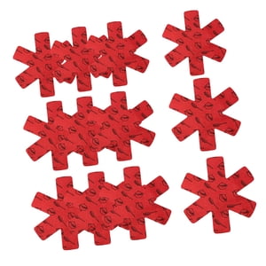 Magideal - 12 Protectores De Sartenes Antiarañazos, Utensilios De Cocina, Almohadillas Separadoras De Sartenes Antideslizantes Para Sartenes, Platos De Cerámica, , Rojo Un Rojo